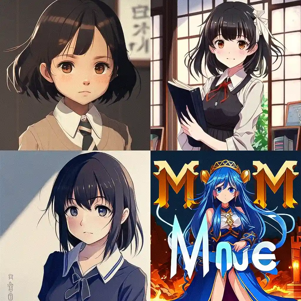 Moe anime style Midjourney style